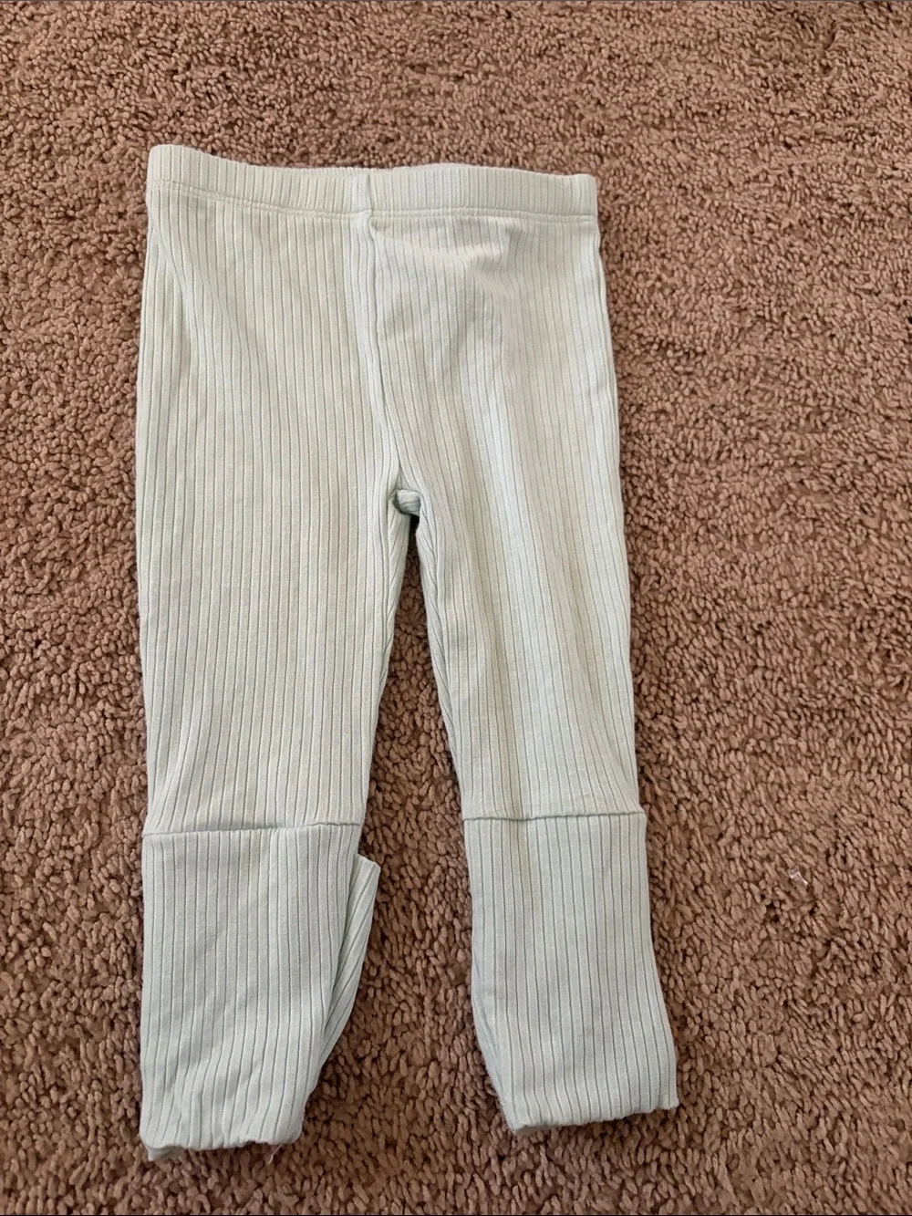 Little Me Mint Green Ribbed Baby Matching Set